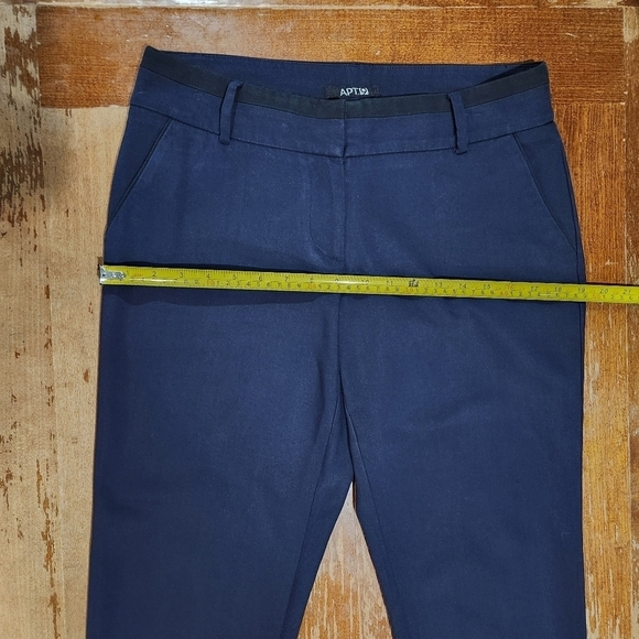 Apt.9 Womens Navy Mid-Rise Ankle Trousers Size 8 - Picture 5 of 9